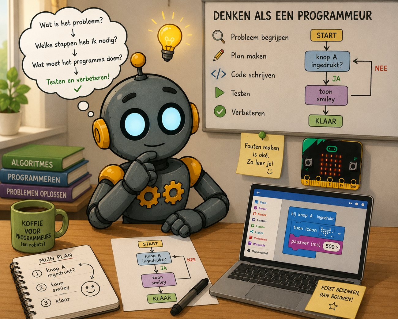 Robot denkt na als een programmeur