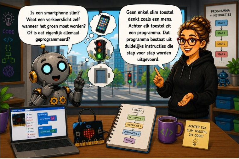 Robot vraagt of toestellen zelf slim zijn
