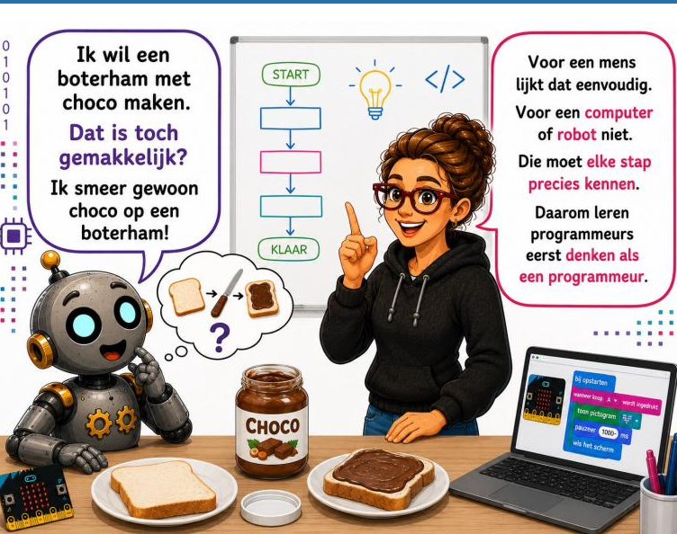 Robot wil gewoon choco smeren