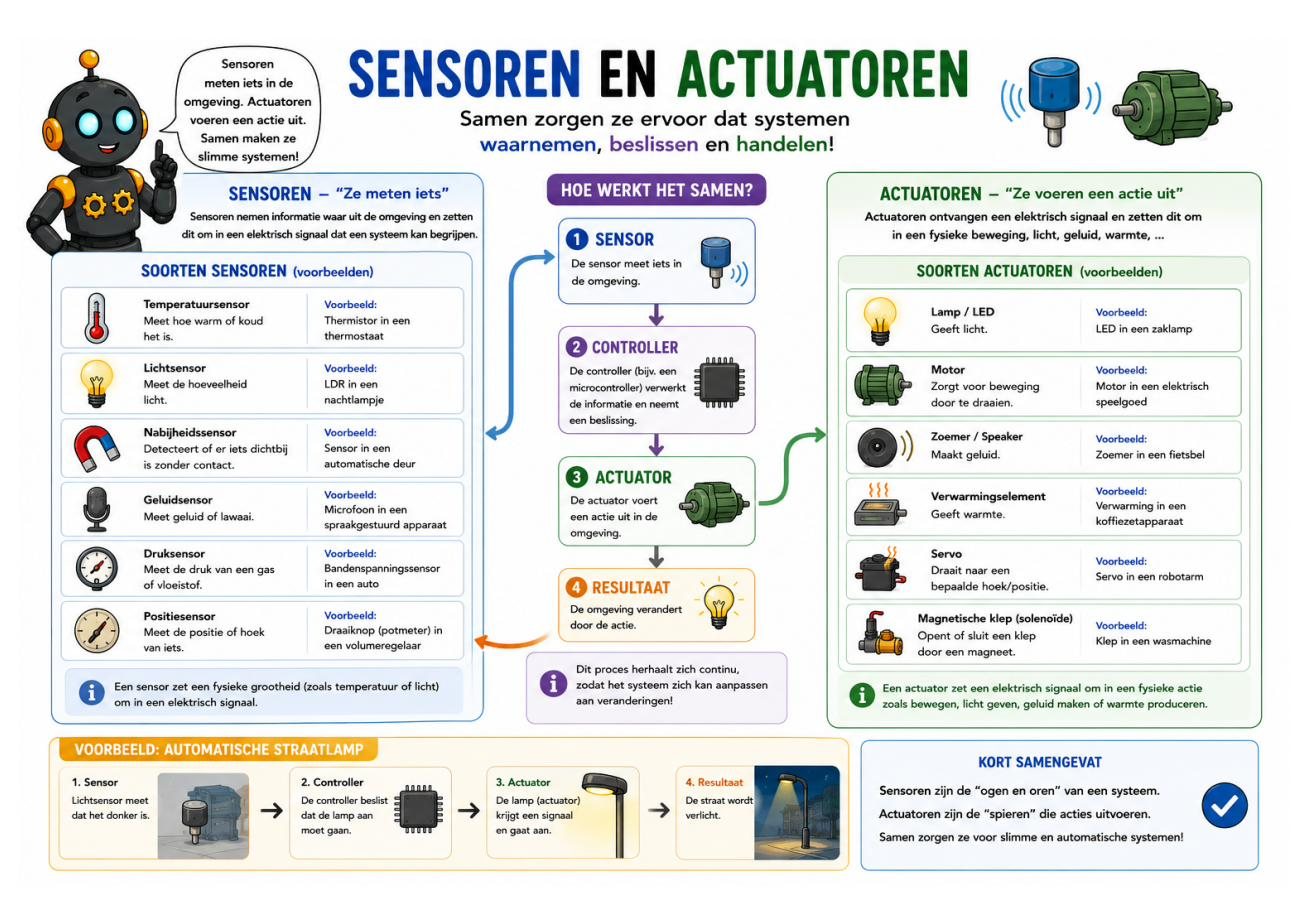 Sensoren en actuatoren – tik om te vergroten