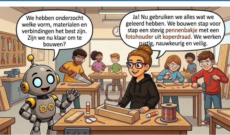We bouwen stap voor stap ons pennenbakje