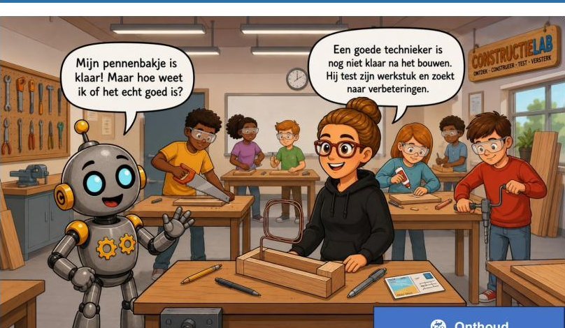 Is mijn pennenbakje klaar? Een goede technieker test eerst
