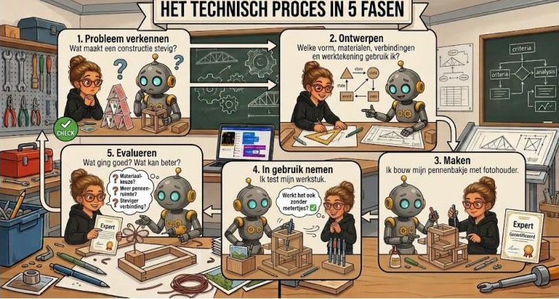 Het technisch proces in 5 fasen