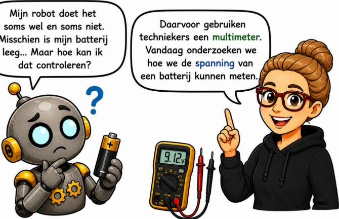 Hoe meet je de spanning van een batterij?