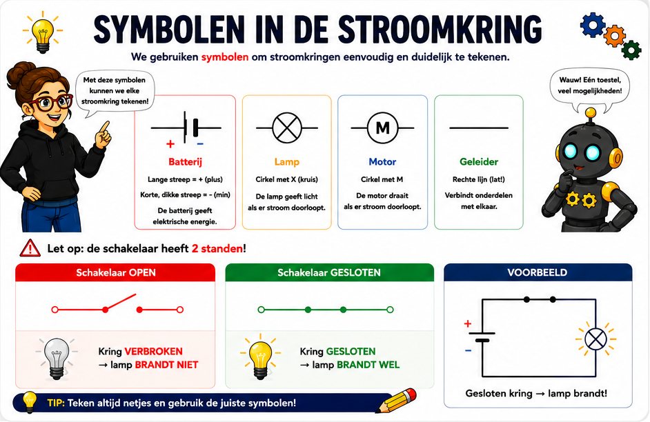 Symbolen in de stroomkring