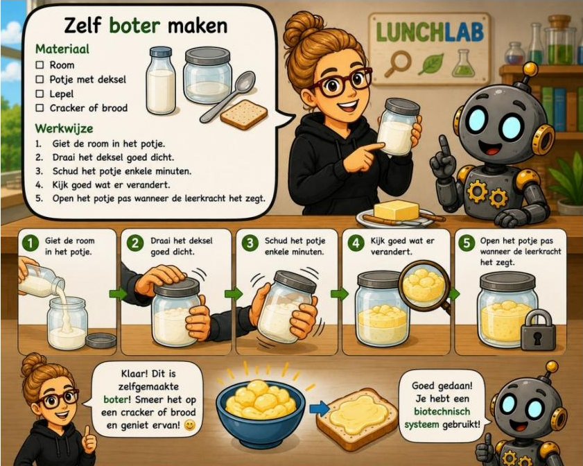 Zelf boter maken: materiaal en werkwijze