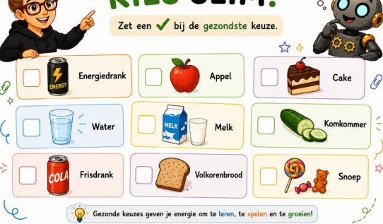 Kies slim: zet een vinkje bij de gezonde keuze