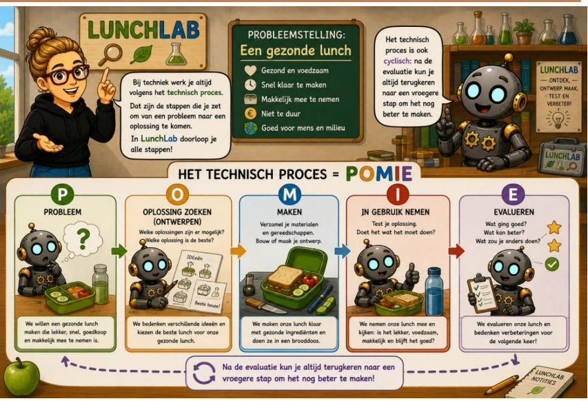 Het technisch proces in LunchLab